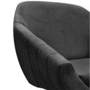 Ver imagem 6 de Kit 2 Poltronas Giovana Suede Base Giratória - D'Rossi - Preto