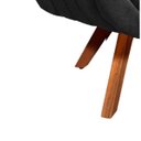Ver imagem 5 de Kit 2 Poltronas Giovana Suede Base Giratória - D'Rossi - Preto
