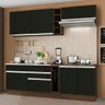 Armário de Cozinha Completa 220cm Rustic/Preto Parma Madesa 03 - 2