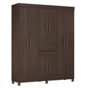 Ver imagem 1 de Guarda Roupa Casal Munique 8 Portas e 2 Gavetas Café Touch - Demóbile