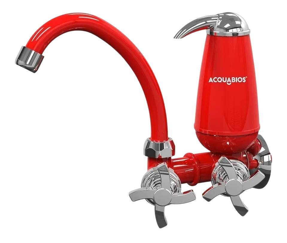 Torneira Filtro Acqua E05 Colors Quadri 1/4 - Vermelha - 1