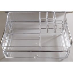 Caixa Organizadora Acrílico Porta Maquiagem 1 Gaveta Grande Brilhantina M-8129S1 - 3