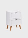 Ver imagem 2 de Gabinete para Banheiro com Tampo e Cuba 60cm Retro Mdf Branco Milano - On Móveis