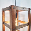 Ver imagem 4 de Luminária Teto Pendente Estilo Industrial Madeira Nobre Nog