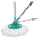 Ver imagem 5 de Esfregão Mop Giratório Com 01 Refis Para Passar Pano No Chão - Verde-claro