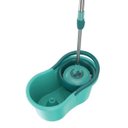Ver imagem 4 de Esfregão Mop Giratório Com 01 Refis Para Passar Pano No Chão - Verde-claro
