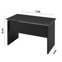Ver imagem 2 de Mesa de Escritório Secretária Pé Painel - Avantti - 74ax120lx60p 725007