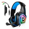 Fone Headset Gamer Azul para Pc Ps4 Celular xbox One P2 LED Bass x-Soldado Gh-x2000 com Plugue P2 - 1