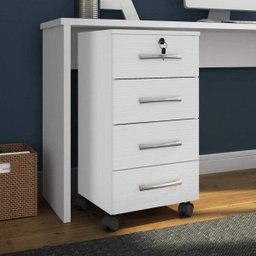 Gaveteiro 4 Gavetas com Chave Gávea Office Móveis Leão - 2 Gaveteiro 4 Gavetas com Chave Gávea Office Móveis Leão - 2