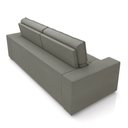 Ver imagem 7 de Sofá Decorativo Hugo 3 Lugares 246cm Reclinável e Retrátil Veludo Cinza G45 - Gran Belo