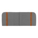 Ver imagem 5 de Cabeceira Painel Orgânico Cama Box Queen Size Flay 160cm Dobrável Linho Cinza Escuro - Desk Design