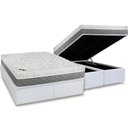 Ver imagem 1 de Cama Box Baú Queen: Colchão Molas Ensacadas Luckspuma MasterPocket Aspen One Side + Base CRC