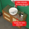 Gabinete para Banheiro Maya com Tela de Rattan - 4