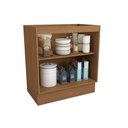 Ver imagem 2 de Balcão de Cozinha Vibra T624 C/ 2 Portas S/ Tampo 80cm Canela Lacca - Kappesberg