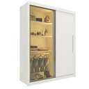 Ver imagem 4 de Guarda-Roupa Solteiro 2 Portas com 1 Porta Reflectante com LED 100% MDF Royale