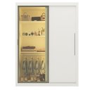 Ver imagem 2 de Guarda-Roupa Solteiro 2 Portas com 1 Porta Reflectante com LED 100% MDF Royale
