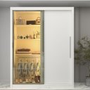 Ver imagem 7 de Guarda-Roupa Solteiro 2 Portas com 1 Porta Reflectante com LED 100% MDF Royale