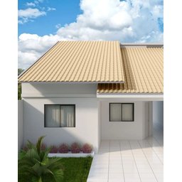 Telha Pvc Colonial Marfim 230 Cm X 86 Cm - 2