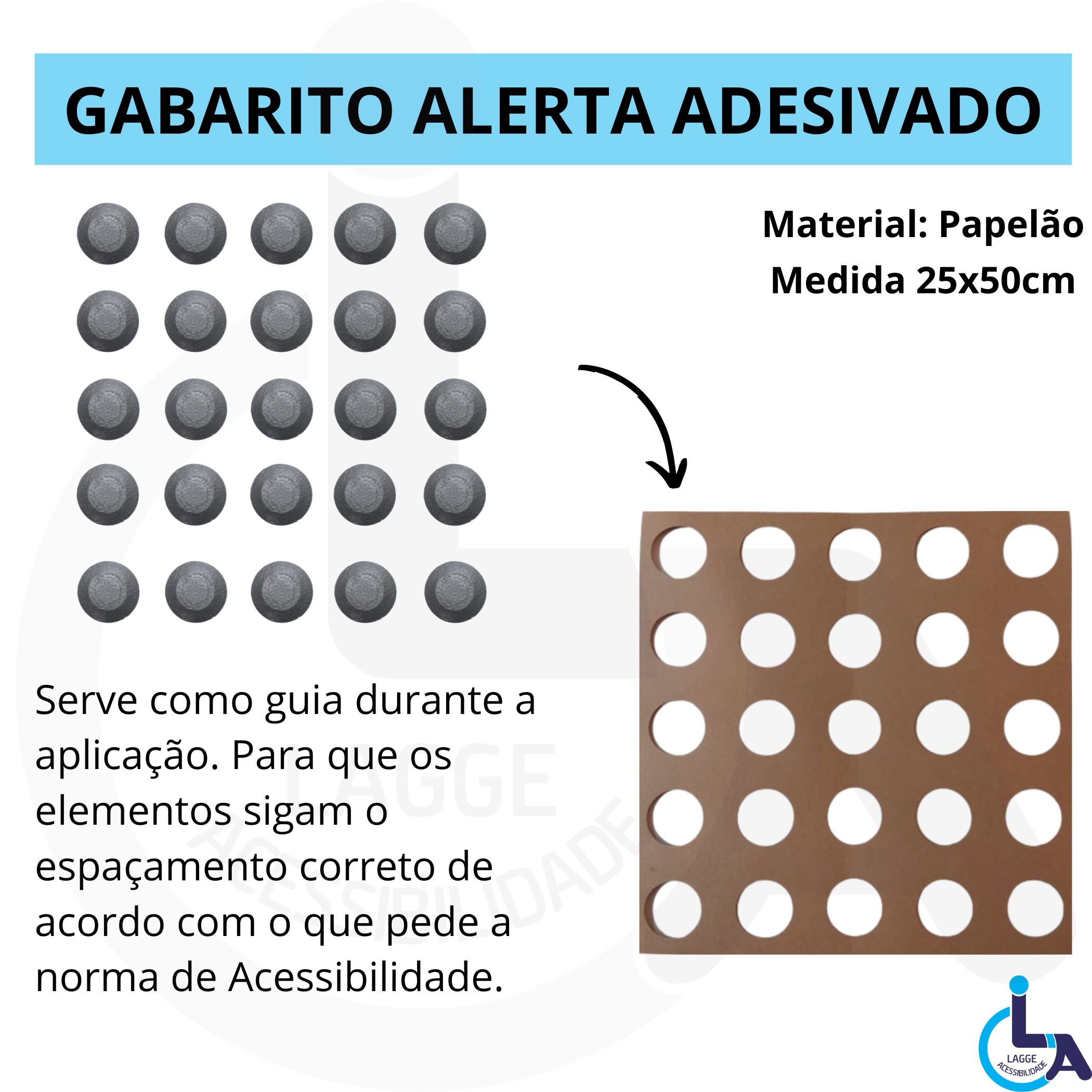 Elemento Tátil Alerta Pvc Adesivado Cinza - 3