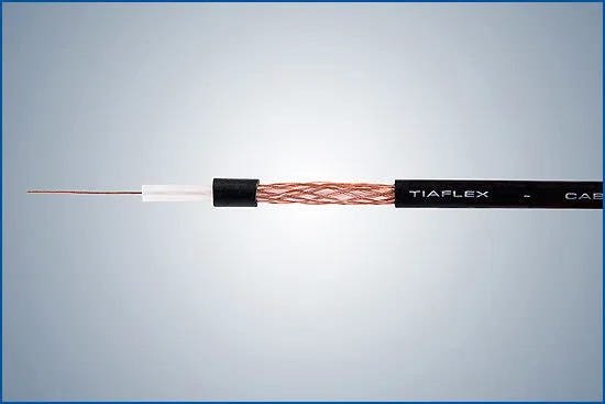 Cabo Coaxial 75 OHMS 4,00 mm - 100% Cobre 65 METROS - 2