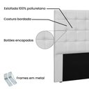 Ver imagem 2 de Cabeceira King 1,95m Verona Corano Branco