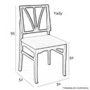 Ver imagem 2 de Conjunto de Sala de Jantar Yady 160 Vidro Champanhe