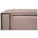 Ver imagem 3 de Calçadeira Baú King 195 Cm Para Cama Box Suede Rosê