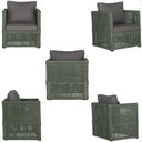 Ver imagem 5 de Mesa e 1 Poltrona Madri Corda Náutica Estofado 11 Trama Verde
