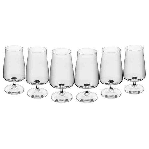 Conjunto 6 Taças de Cerveja de Cristal Ecológico Alex 380 Ml Wolff