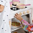 Ver imagem 5 de Cozinha Infantil com Pia Fogão e Microondas - Cinza