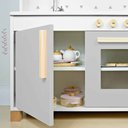 Ver imagem 6 de Cozinha Infantil com Pia Fogão e Microondas - Cinza