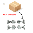 Ver imagem 6 de Dobradiça Curva com Amortecimento Kit 4 Unidades