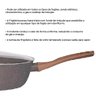 Frigideira Antiaderente Funda em Cerâmica com Tampa 28cm Fundo Triplo 4,5l Indução Style Cook Grafit - 2
