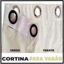 Ver imagem 6 de cortina blackout Madrid corta luz 7,00 x 2,40 c/voal palha