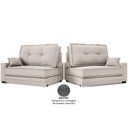 Ver imagem 3 de Sofá Palermo 2,80m Retrátil e Reclinável Velosuede - Netsofas - Areia