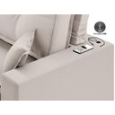 Ver imagem 2 de Sofá Palermo 2,80m Retrátil e Reclinável Velosuede - Netsofas - Areia