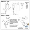 Ver imagem 6 de Torneira Filtro Cozinha Mesa Bica Móvel Cromado