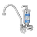 Ver imagem 3 de Torneira Cozinha Com Filtro Gourmet  Bica Móvel Metal e Abs Cromado Parede 1/4 v