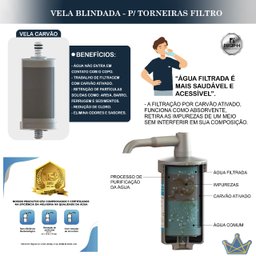 Torneira  Gourmet  Com  Filtro  Bica  Móvel  Copo Metal  1/4 de volta   C40 - 4
