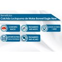 Ver imagem 3 de Cama Box Solteiro: Colchão Molas Luckspuma Bonnel Eagle Spring + Base CRC Suede Black(88x188)