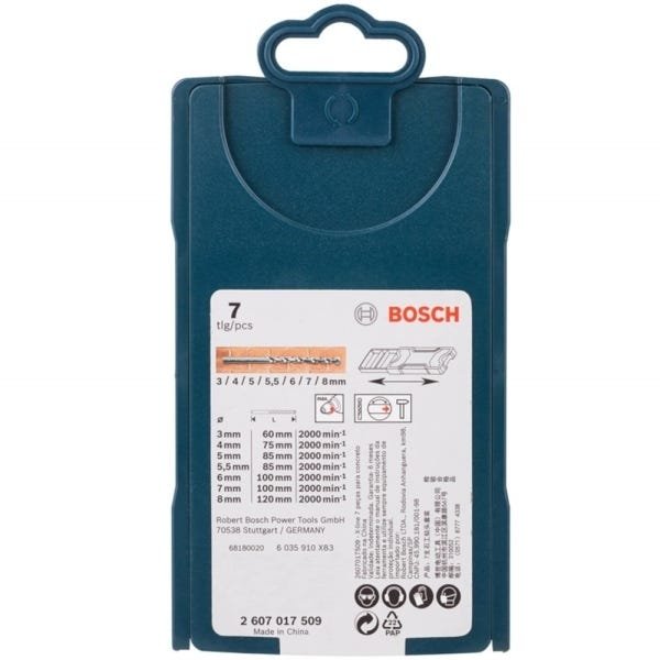 Bosch Mini Xline Com 7 Brocas Para Pedra 7509 - 2