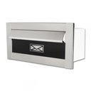 Ver imagem 1 de Caixa De Correio Inox Escovada c/Tarja Preta 14cm profund