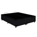 Ver imagem 3 de Cama Box Baú Universal CRC Linhão Black 186x198x35