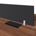 Ver imagem 6 de Mesa Plataforma 4 Lugares com Divisórias e Tomadas Nogal e Preto 240cm