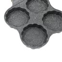 Ver imagem 4 de Frigideira Alumínio 4 Ovos Antiaderente Alça Cozinha Preto