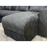 Sofá de Canto C/ Chaise - com 06 Lugares:preto - 3