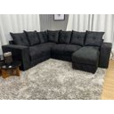 Ver imagem 2 de Sofá de Canto C/ Chaise - com 06 Lugares:preto
