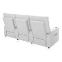 Ver mais imagens de Poltrona do Papai Reclinável Cinema 3 Lugares Manual Baú Usb Haifa F05 Facto Branco - Lyam Decor