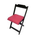 Ver imagem 3 de Mesa Dobrável com 4 Cadeiras Estofadas 120x70 Rosa