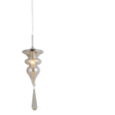 Ver imagem 3 de Pendente Organika Cromado e Transparente (d)15.5cm (a)42cm 1xe14 40w - Kb002c